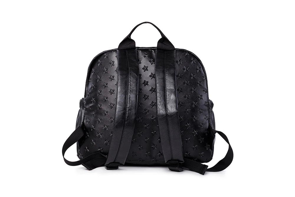 Wickeltasche Schwarz Star – Praktisch & stilvoll für unterwegs | Nuvlee