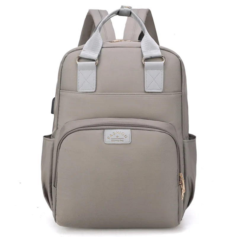 Wickeltasche Beige