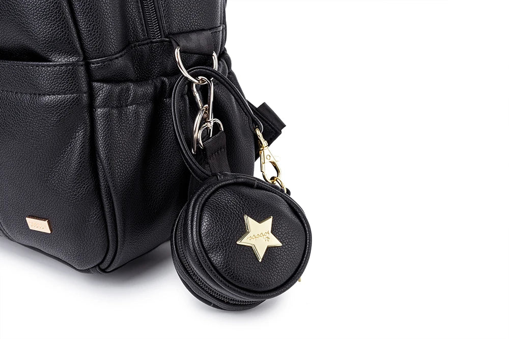 Wickeltasche Schwarz Move – Mit vielen Taschen & kompakt | Nuvlee