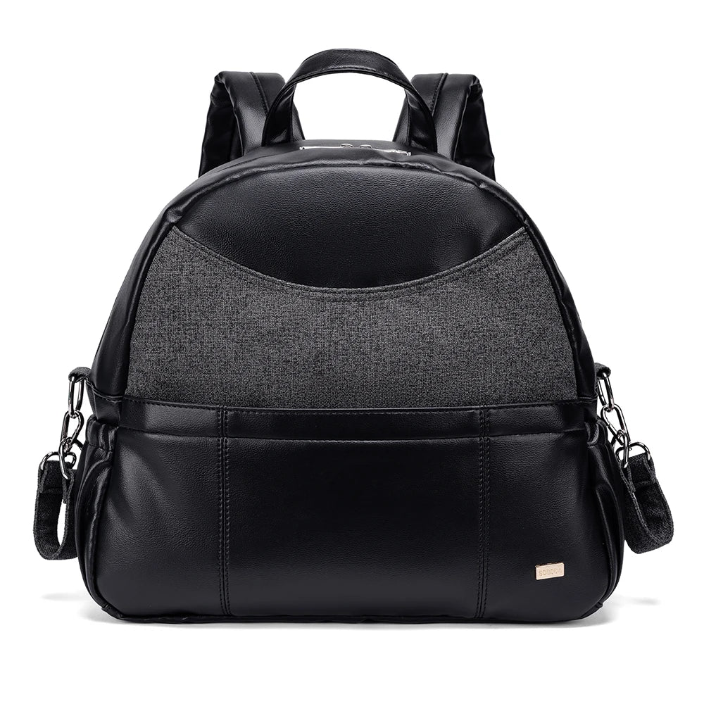 Wickeltasche Schwarz Flex – Vielseitig & Kinderwagenfreundlich | Nuvlee