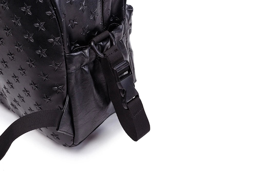 Wickeltasche Schwarz Star – Praktisch & stilvoll für unterwegs | Nuvlee