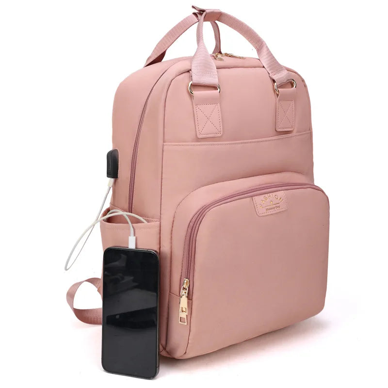 Wickeltasche Beige