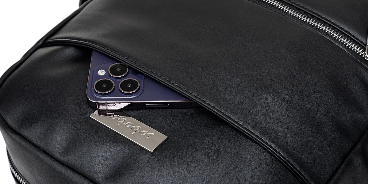 Wickeltasche Schwarz – Wasserdicht & Praktisch | Nuvlee