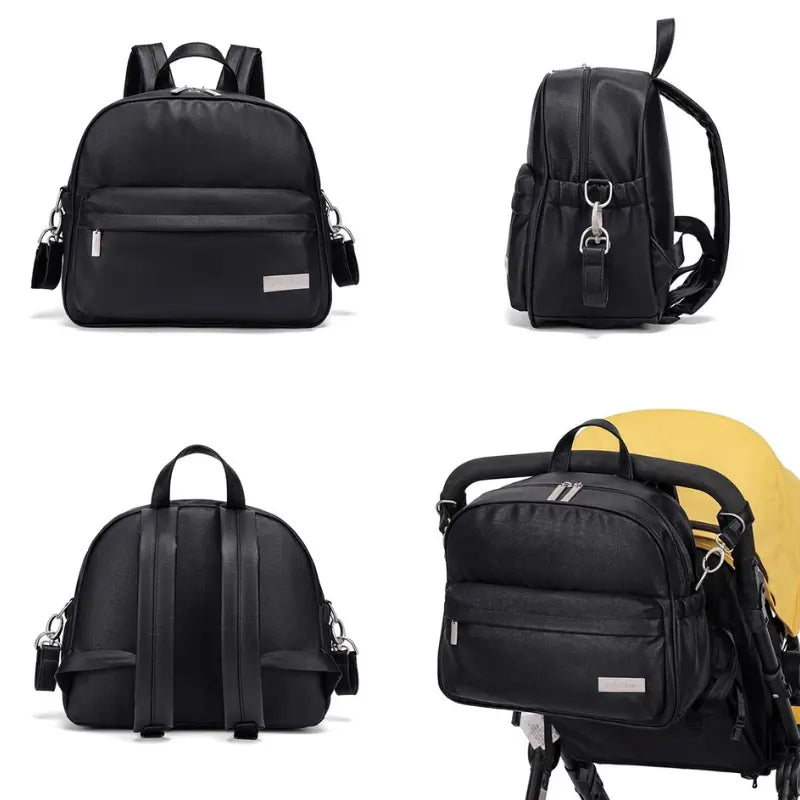 Wickeltasche Schwarz Duo – Modisch & Vielseitig | Nuvlee