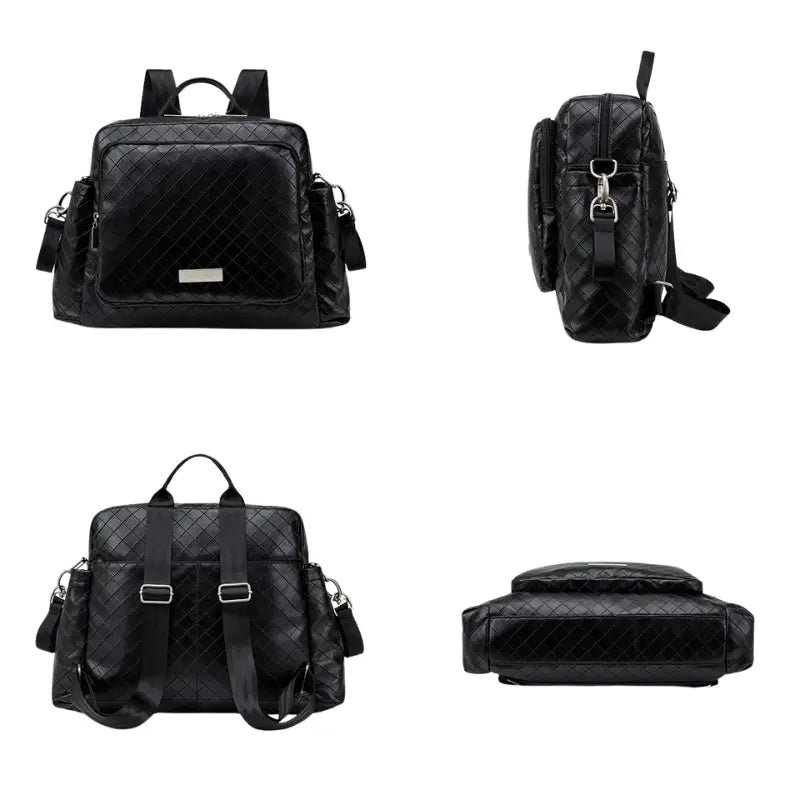 Wickeltasche Schwarz Travel – Robust & Geräumig | Nuvlee