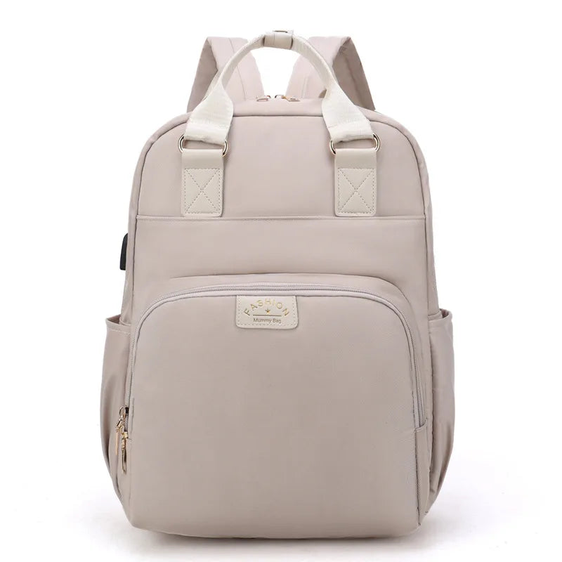 Wickeltasche Beige