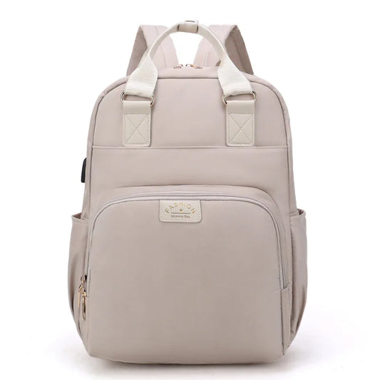 Wickeltasche Beige