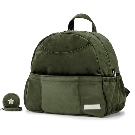 Wickeltasche Kinderwagen Velvet – Weich, Praktisch & Mit Schnullerbox | Nuvlee